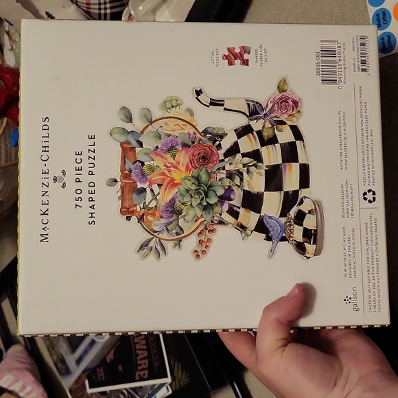 Mackenzie-childs teapot & flowers puzzle - Picture 2 of 2